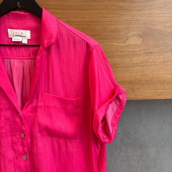 Anthropologie Button up Shirt Short Sleeve, Size S - Picture 5 of 11